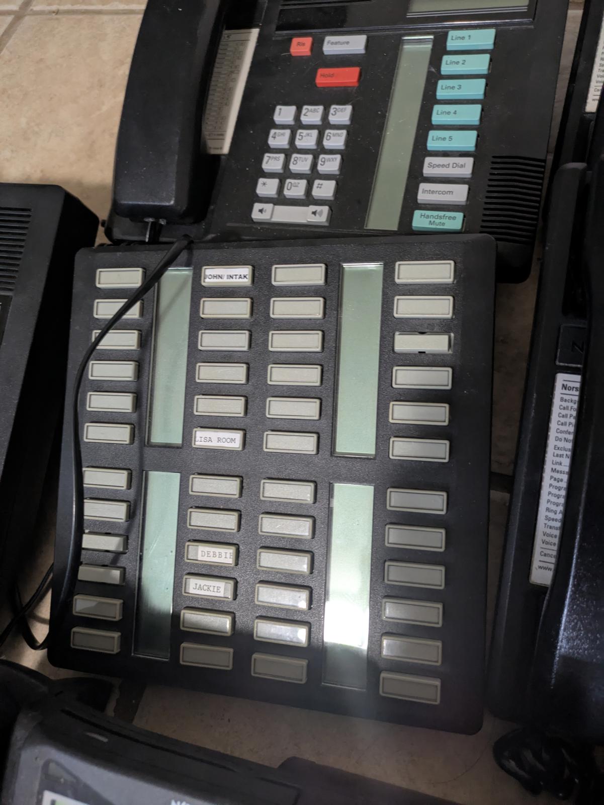 Lot of 8 Nortel Norstar Office Phones – Models T7316E, M7208, M7310 – As-Is