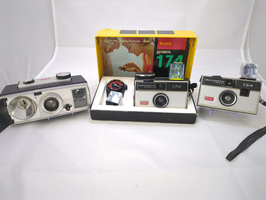 Vintage Kodak Brownie Super 27 Camera with Kodak Instamatic Cameras Collection