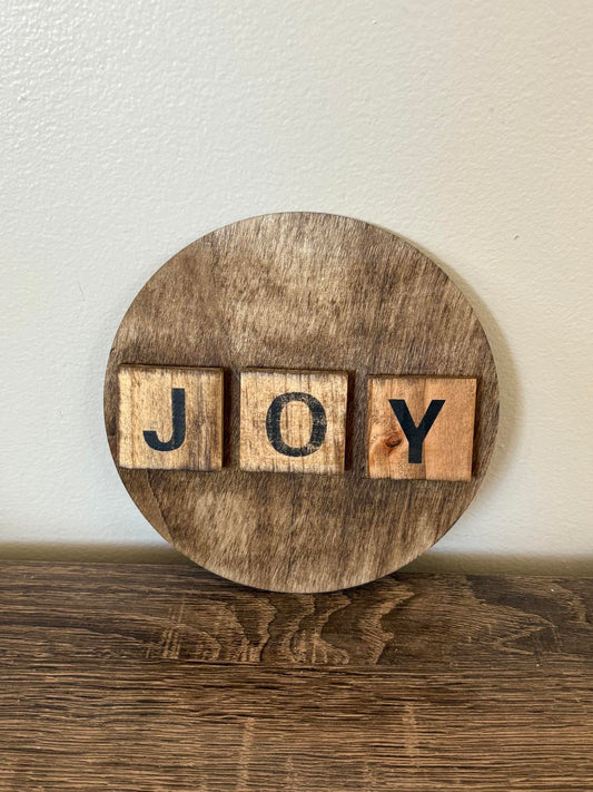 Savvy Creations Wooden JOY Wall Hanging