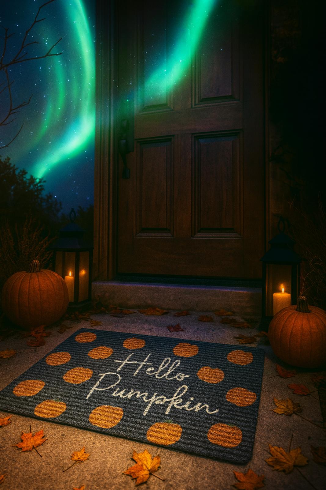 Handmade 'Hello Pumpkin' Seasonal Doormat