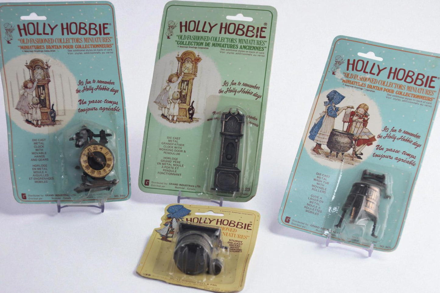 Holly Hobbie Die-Cast Metal Miniature Furniture - Set of 4