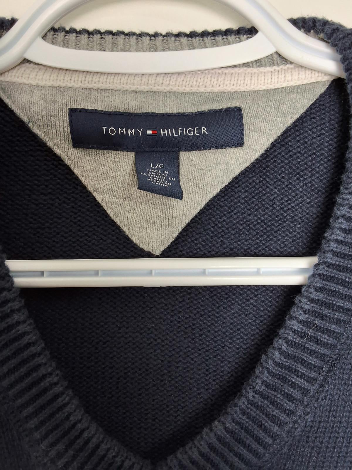 Men's L Tommy Hilfiger Knit Sweater Navy