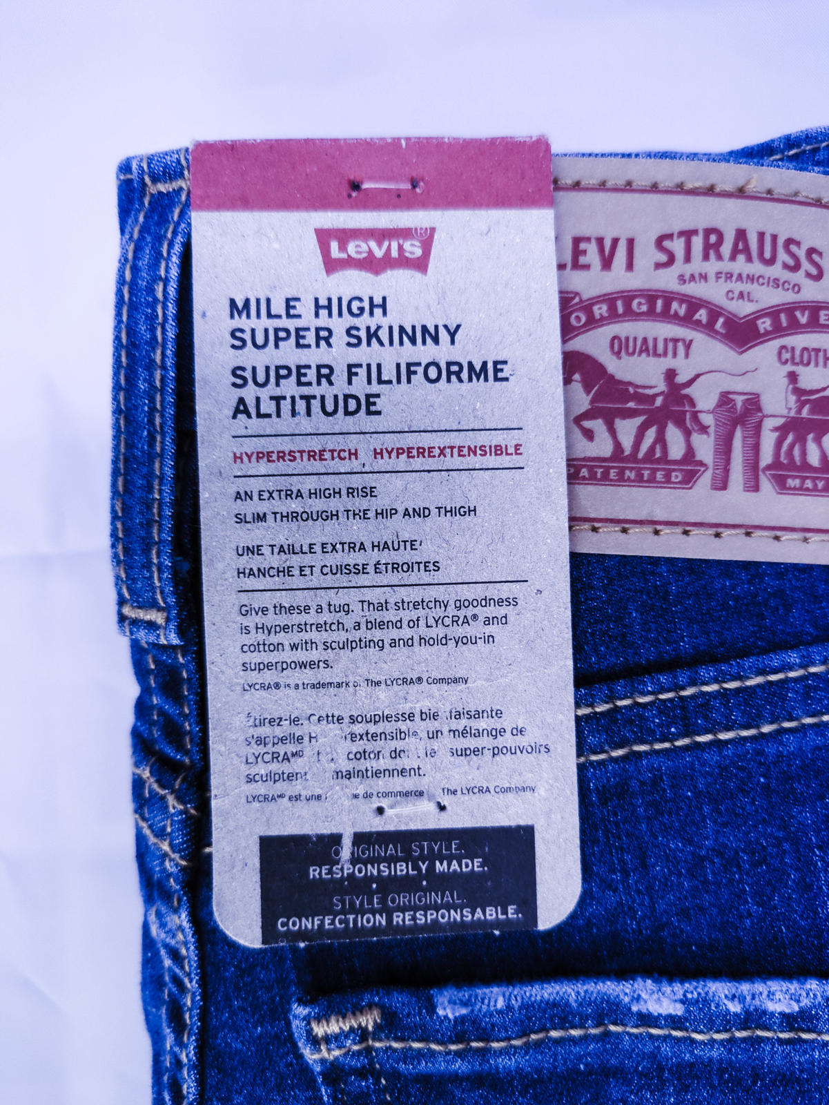 Levi's Mile High Super Skinny Jeans - Women's Size 25