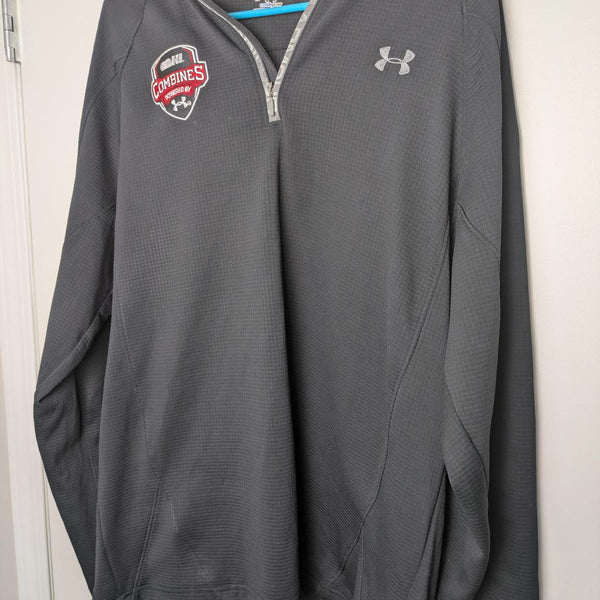 Under Armour Men's Gray Quarter-Zip Pullover Sweatshirt