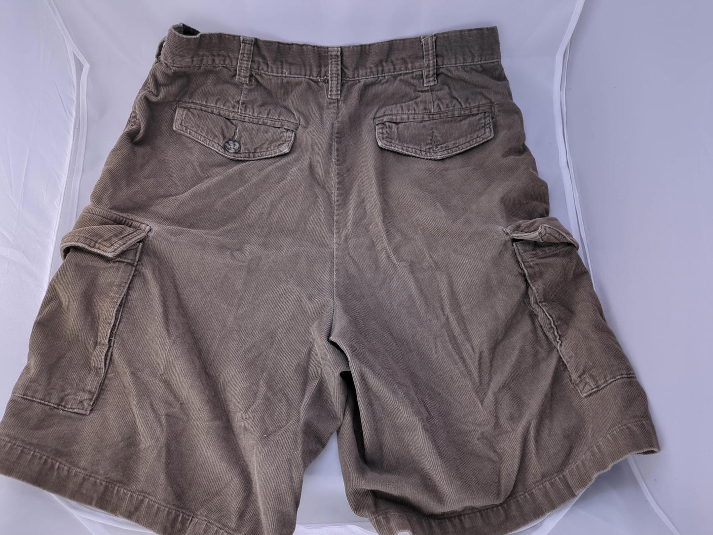 Men's Eddie Bauer Corduroy Cargo Shorts - Brown, Size Medium