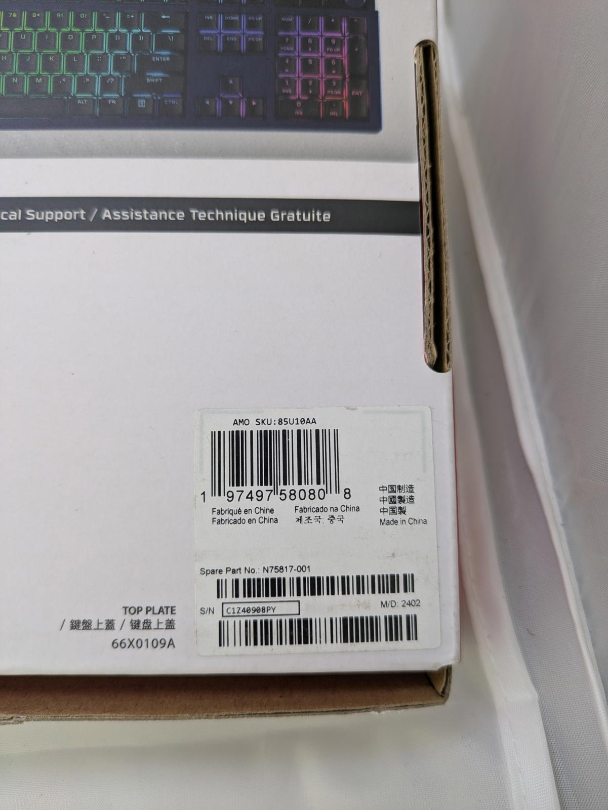 Hyperx Rise Keyboard Top Plate - Navy