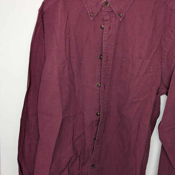 Tommy Hilfiger Men's Casual Button-Down Shirt, Large