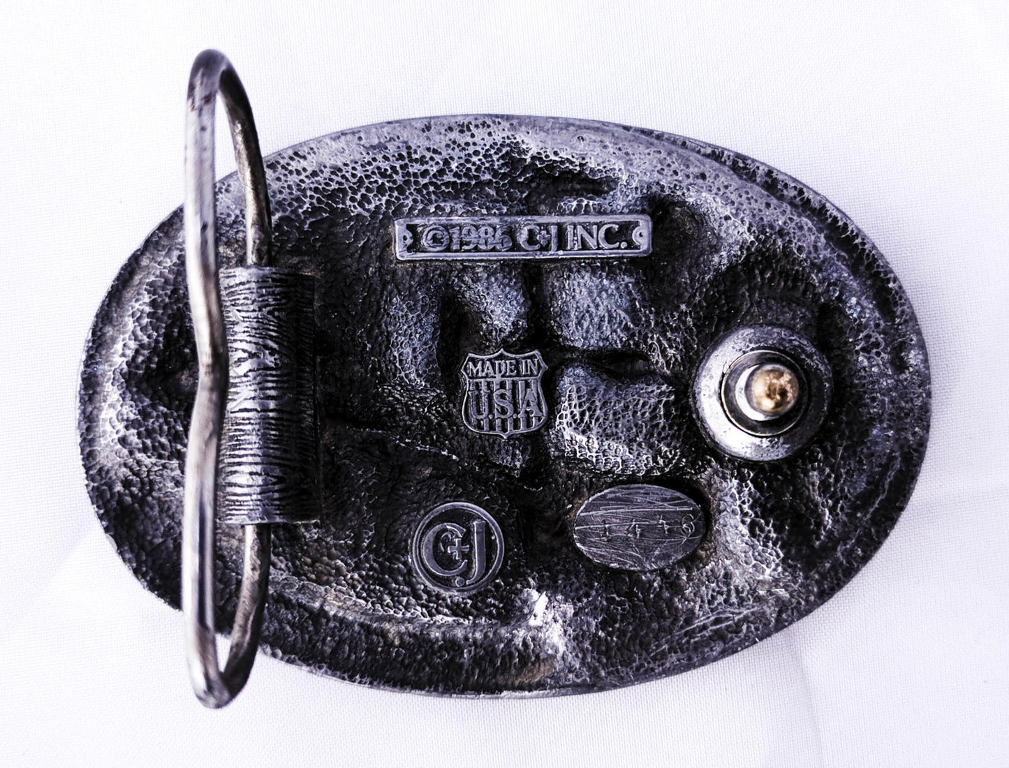 Vintage CJ Inc. 1981 Made in USA Country Music Belt Buckle