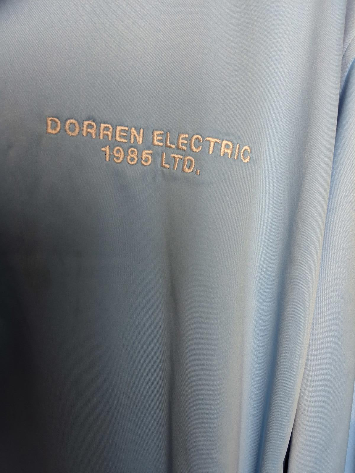 Men's L Greg Norman Play Dry Long Sleeve Golf Polo Blue
