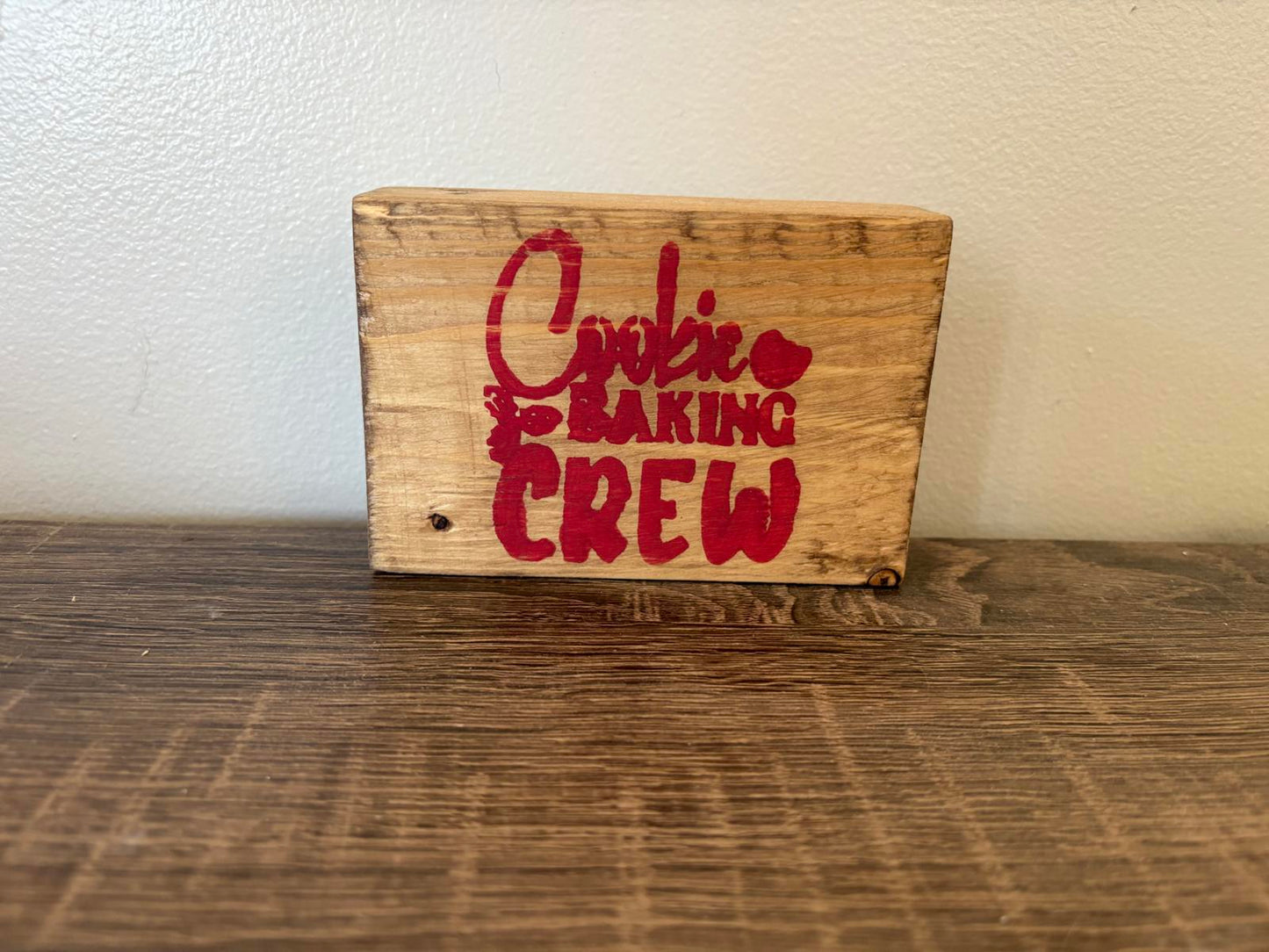 Savvy Creations Cookie Baking Crew Antique Plaque