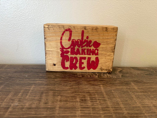 Savvy Creations Cookie Baking Crew Antique Plaque
