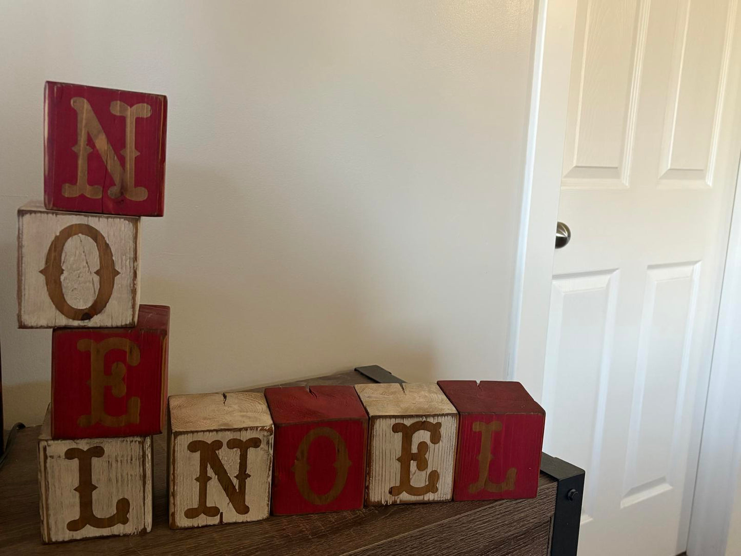 Savvy Creations NOEL Wooden Holiday Blocks Set