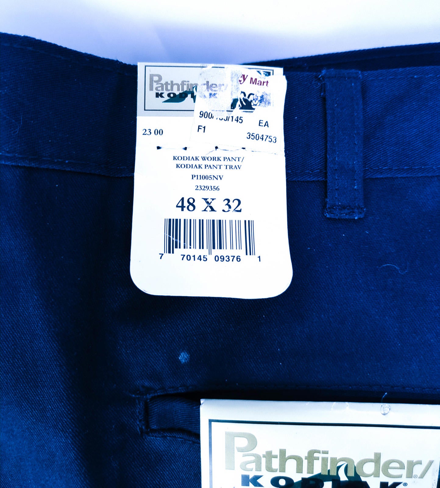 Pathfinder Kodiak Men's Work Pants 48x32 Navy Blue