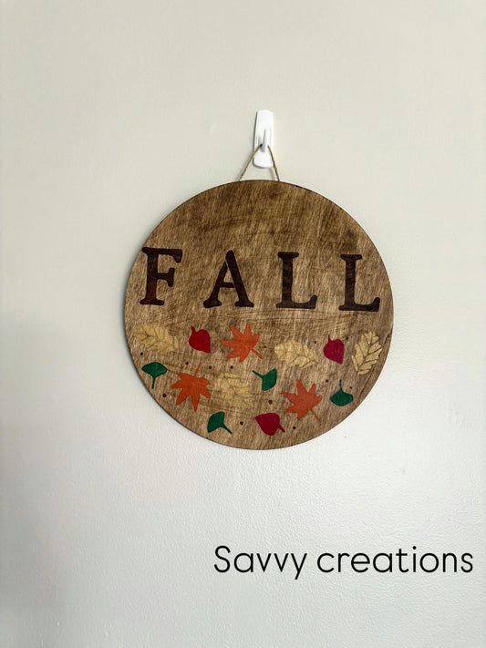 Handcrafted Fall Seasonal Wall Decor