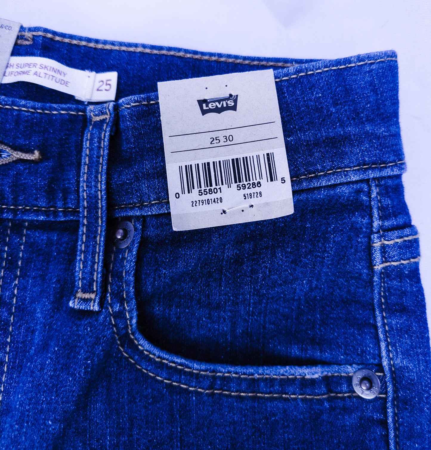 Levi's Mile High Super Skinny Jeans - Women's Size 25