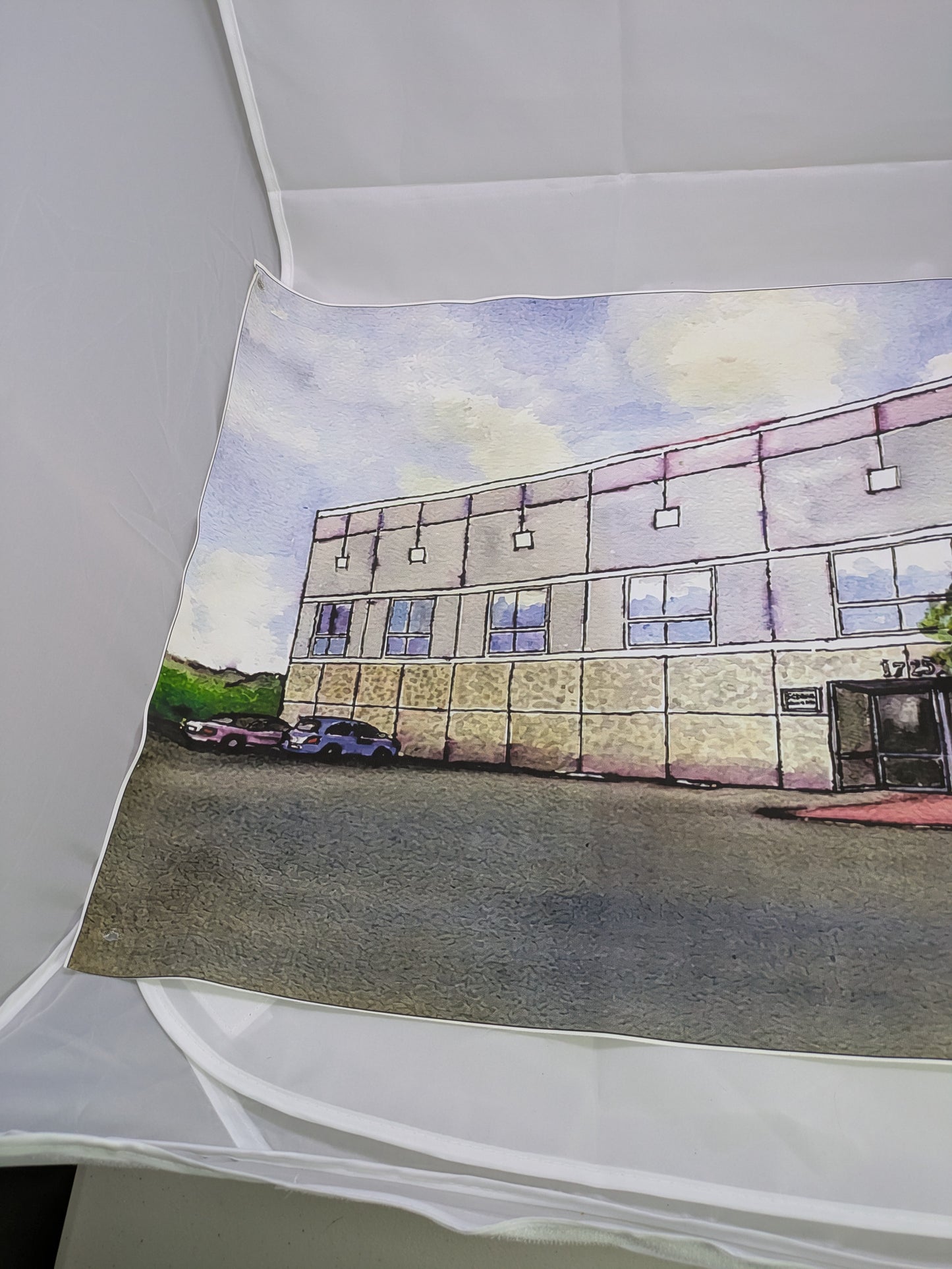 Pam’s Watercolor Canvas Print — Inspired Fan Art from a Classic TV Show