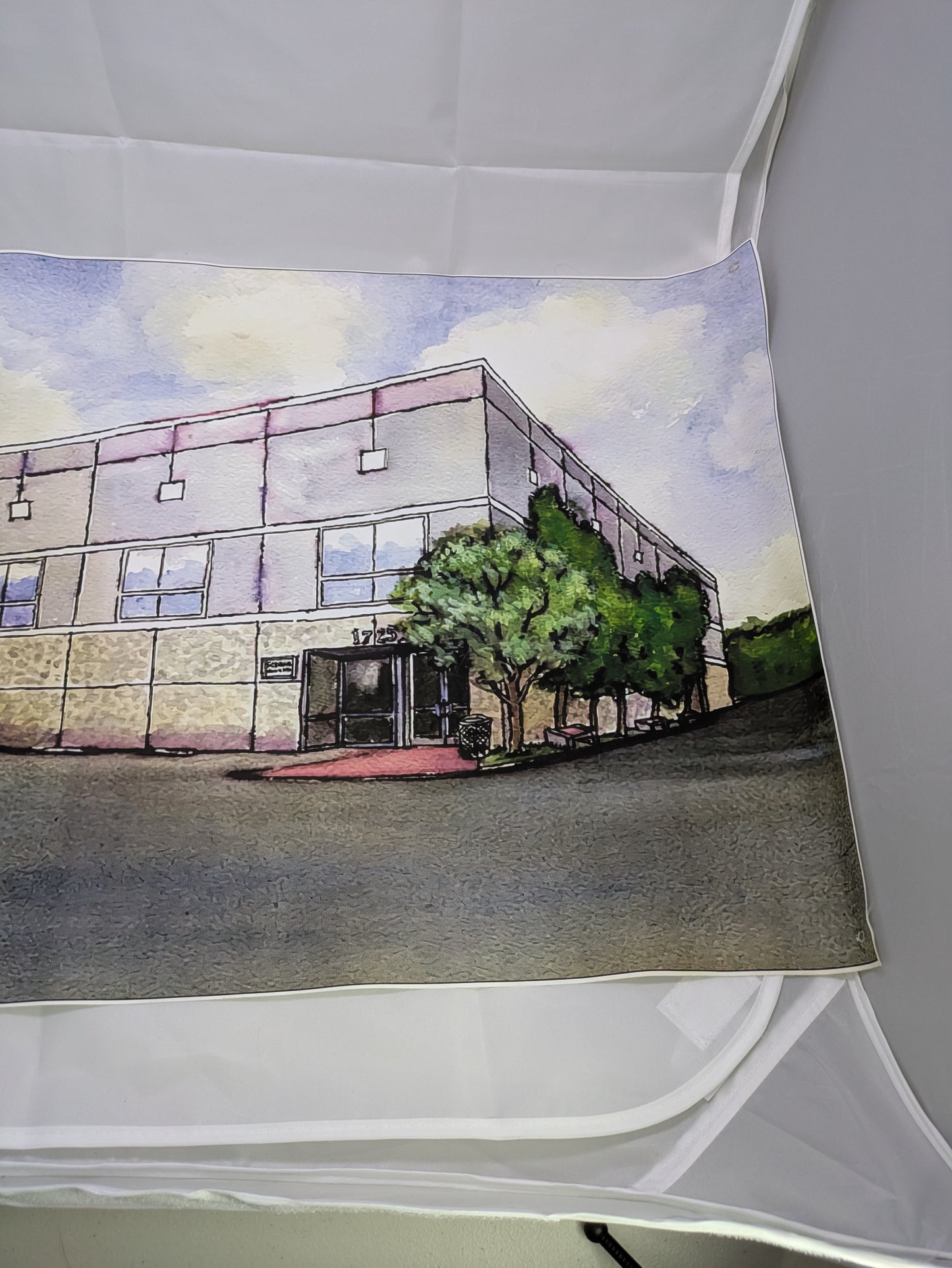 Pam’s Watercolor Canvas Print — Inspired Fan Art from a Classic TV Show