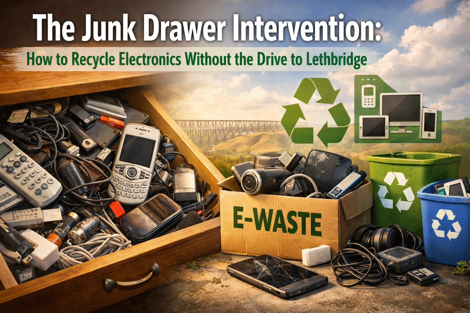 The Junk Drawer Intervention: How to Recycle Electronics Without the Drive to Lethbridge