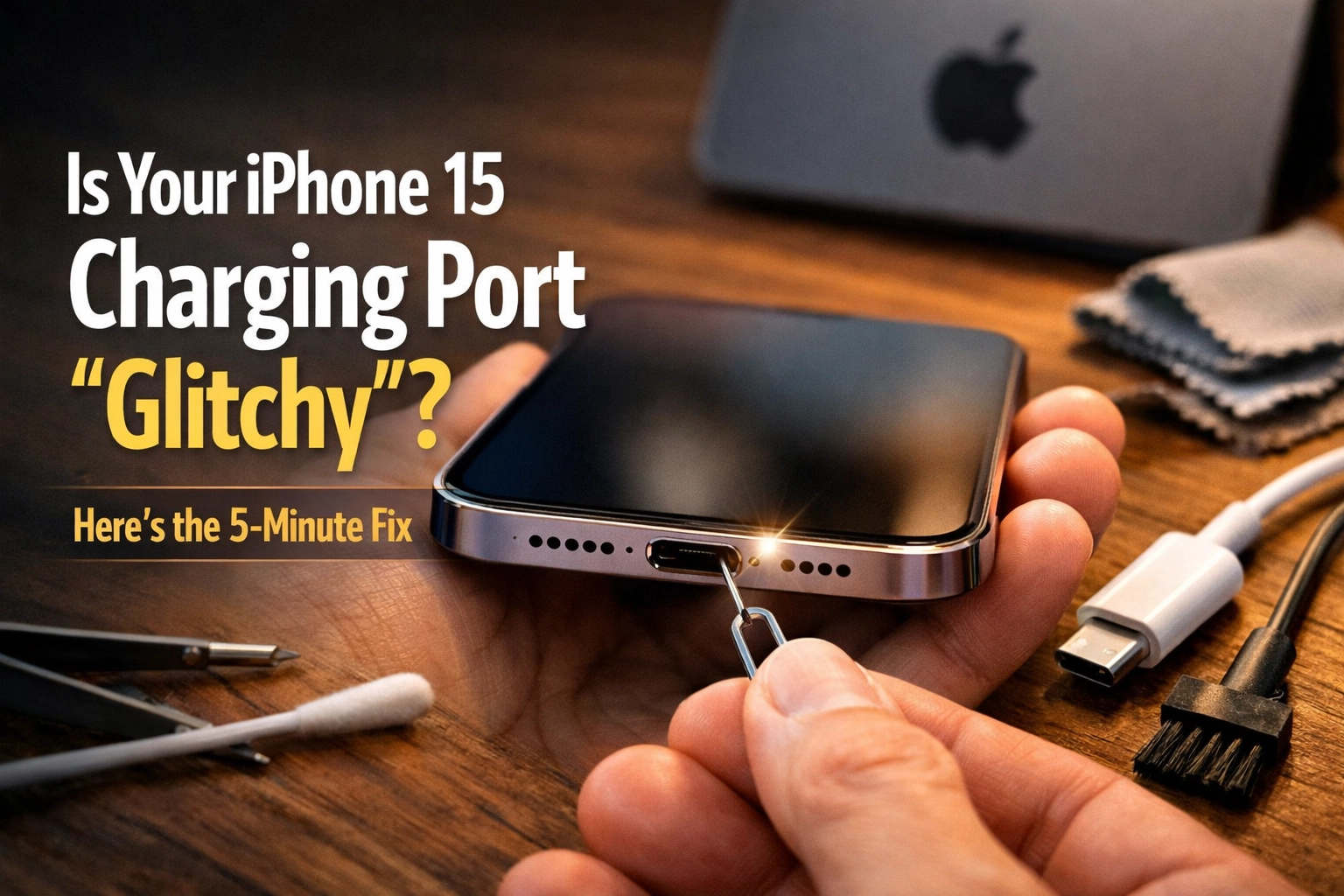 Is Your iPhone 15 Charging Port “Glitchy”? Here’s the 5-Minute Fix
