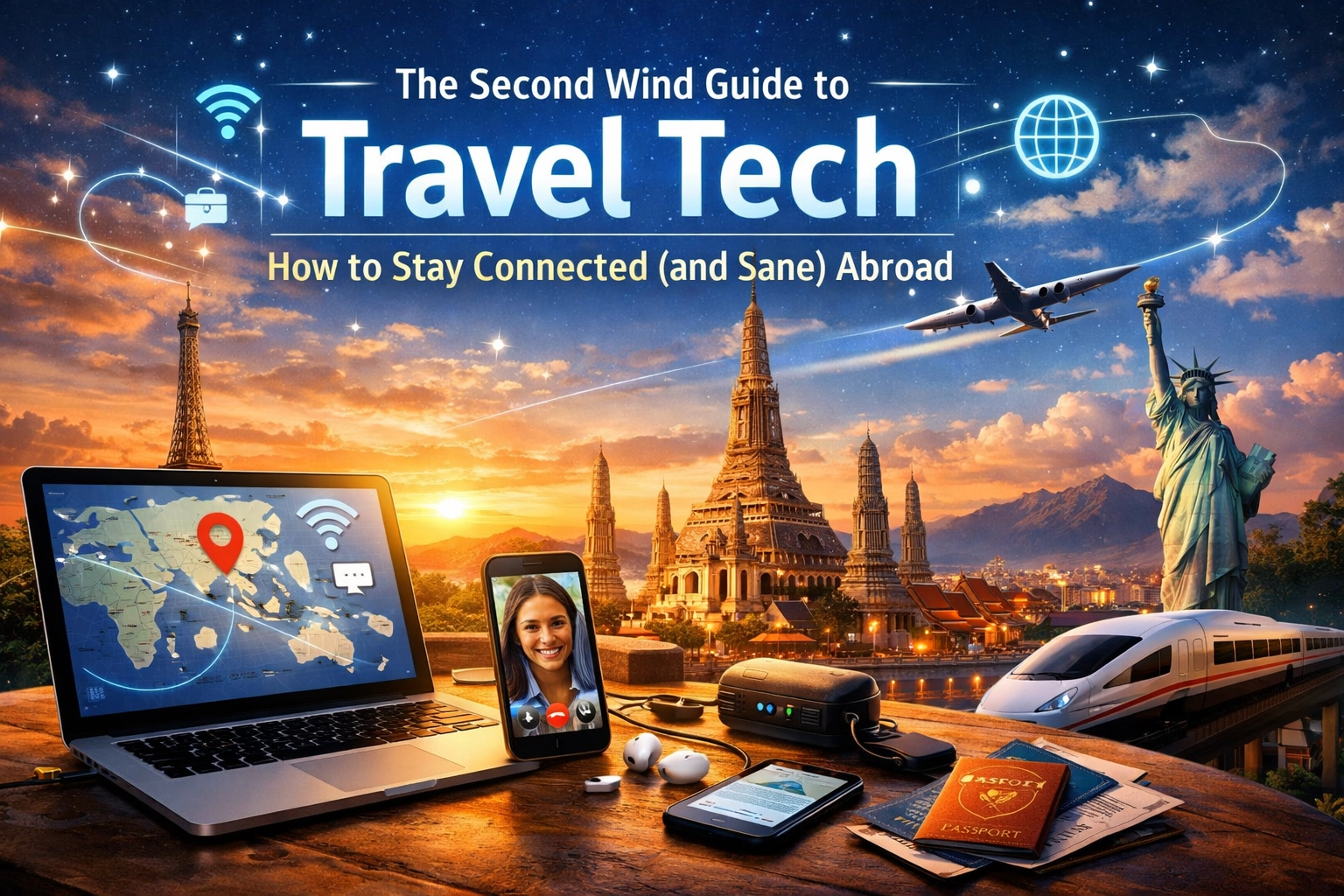 The Second Wind Guide to Travel Tech: How to Stay Connected (and Sane) Abroad